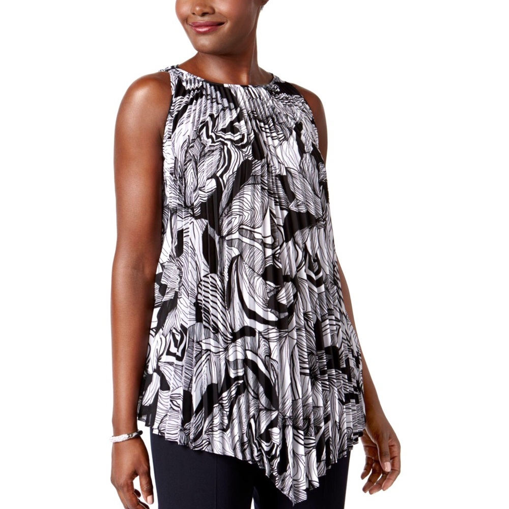 NWT Pleated Blouse - Picture 1 of 8